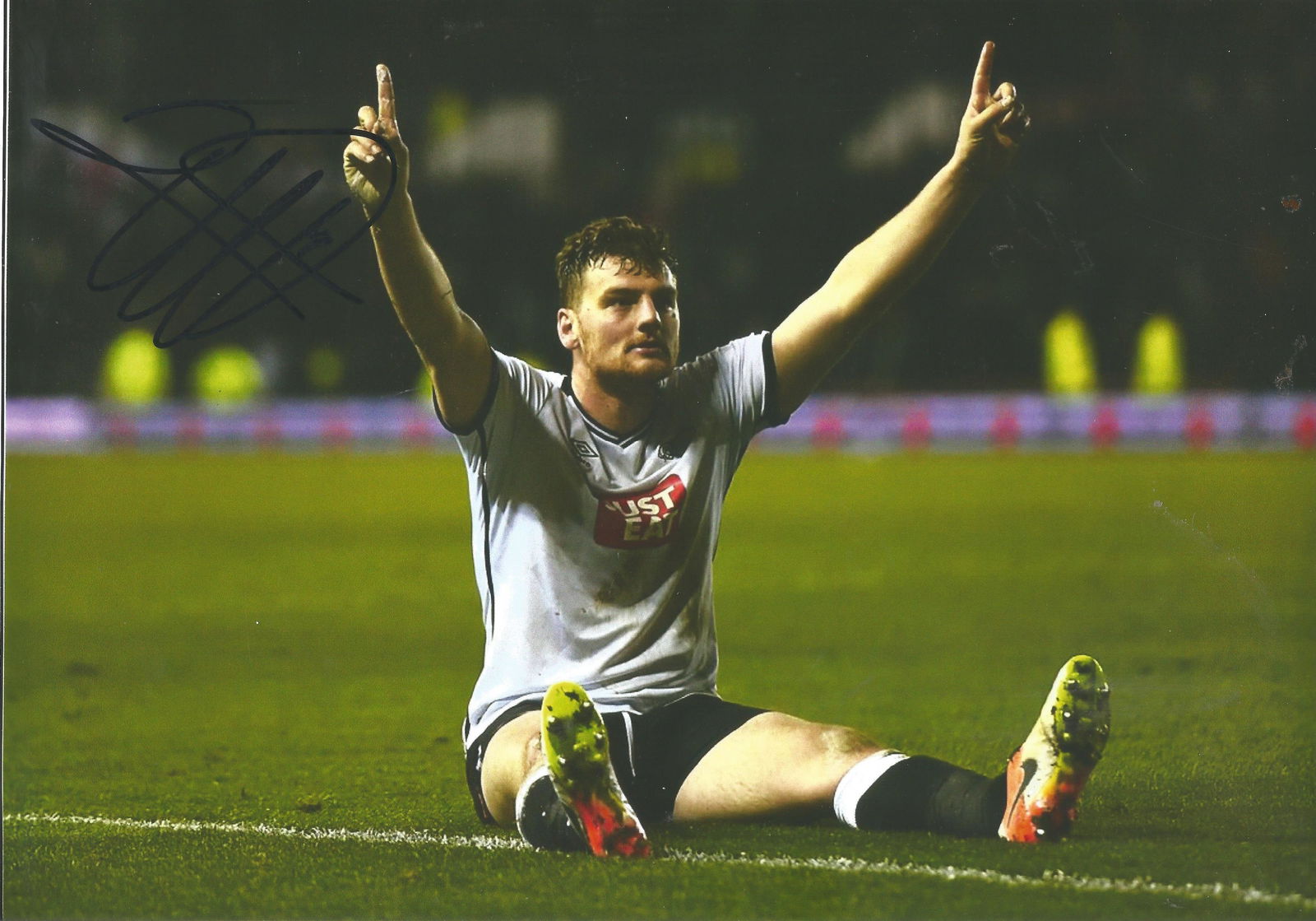 Football Chris Martin signed 8x12 colour photo pictured: Football Chris Martin signed 8x12 colour photo pictured celebrating for Derby County. Good Condition. All autographs are genuine hand signed and come with a Certificate of Authenticity. We combine pos