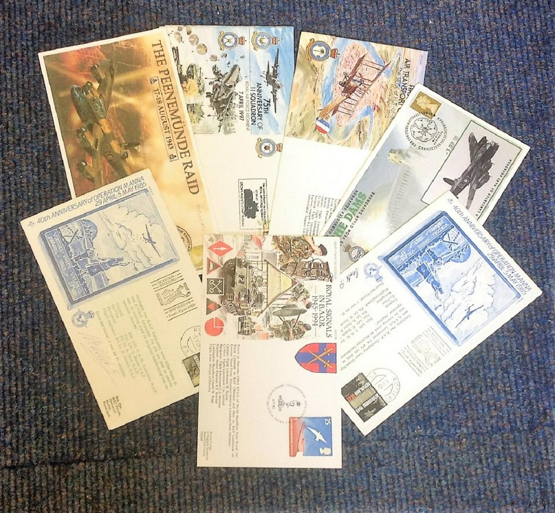 Military collection 8 interesting FDCs commemorating (1 of 1)