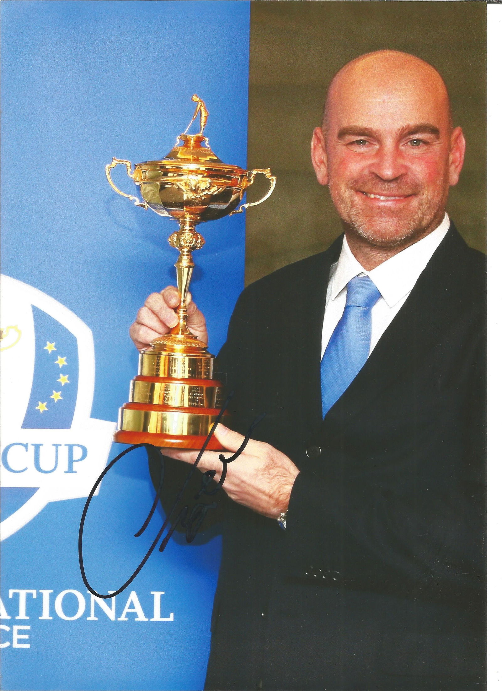 Golf Thomas Bjorn signed 12x8 colour photo pictured (1 of 1)