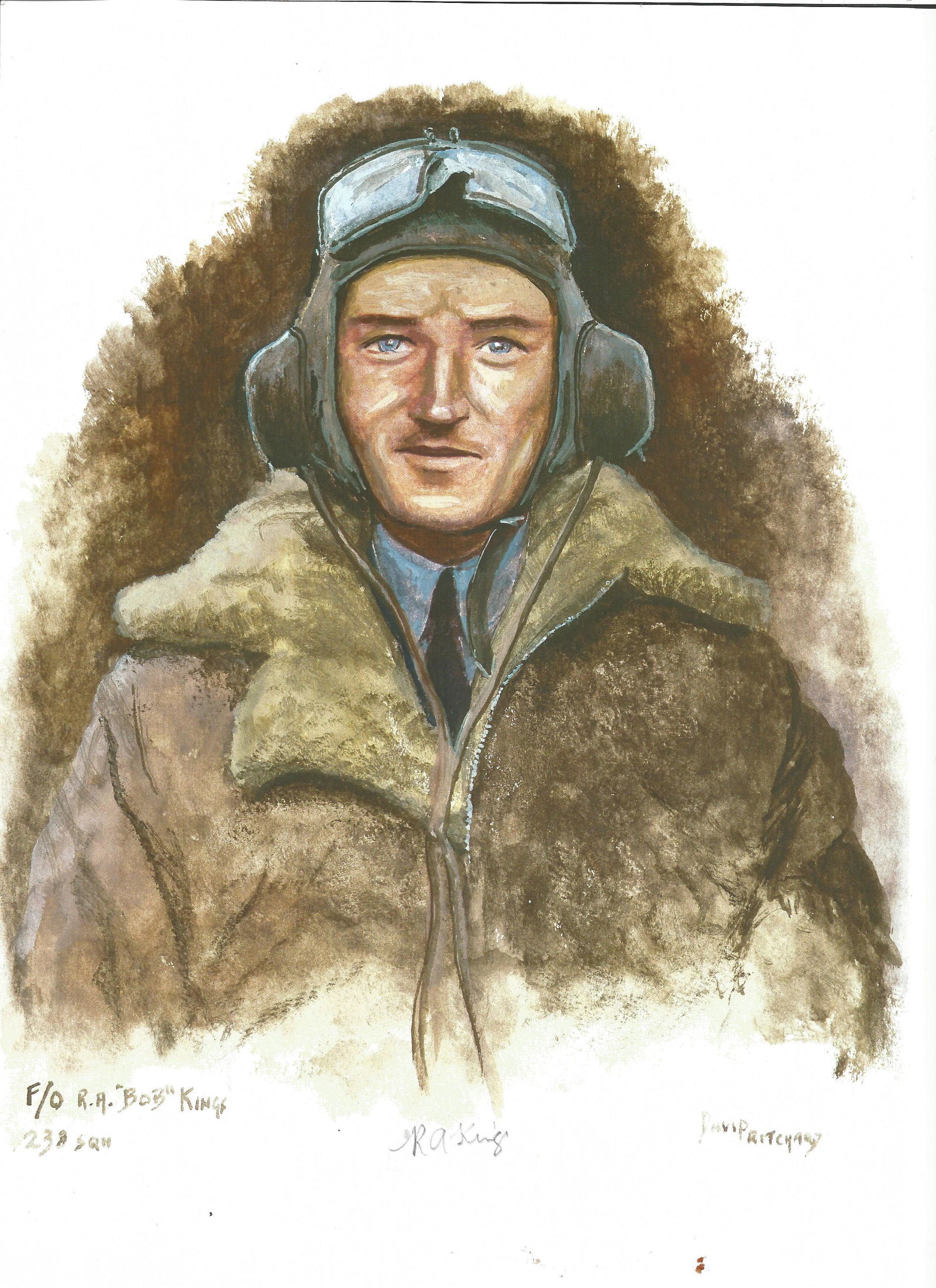 P/O Bob Kings WW2 RAF Battle of Britain Pilot signed (1 of 1)