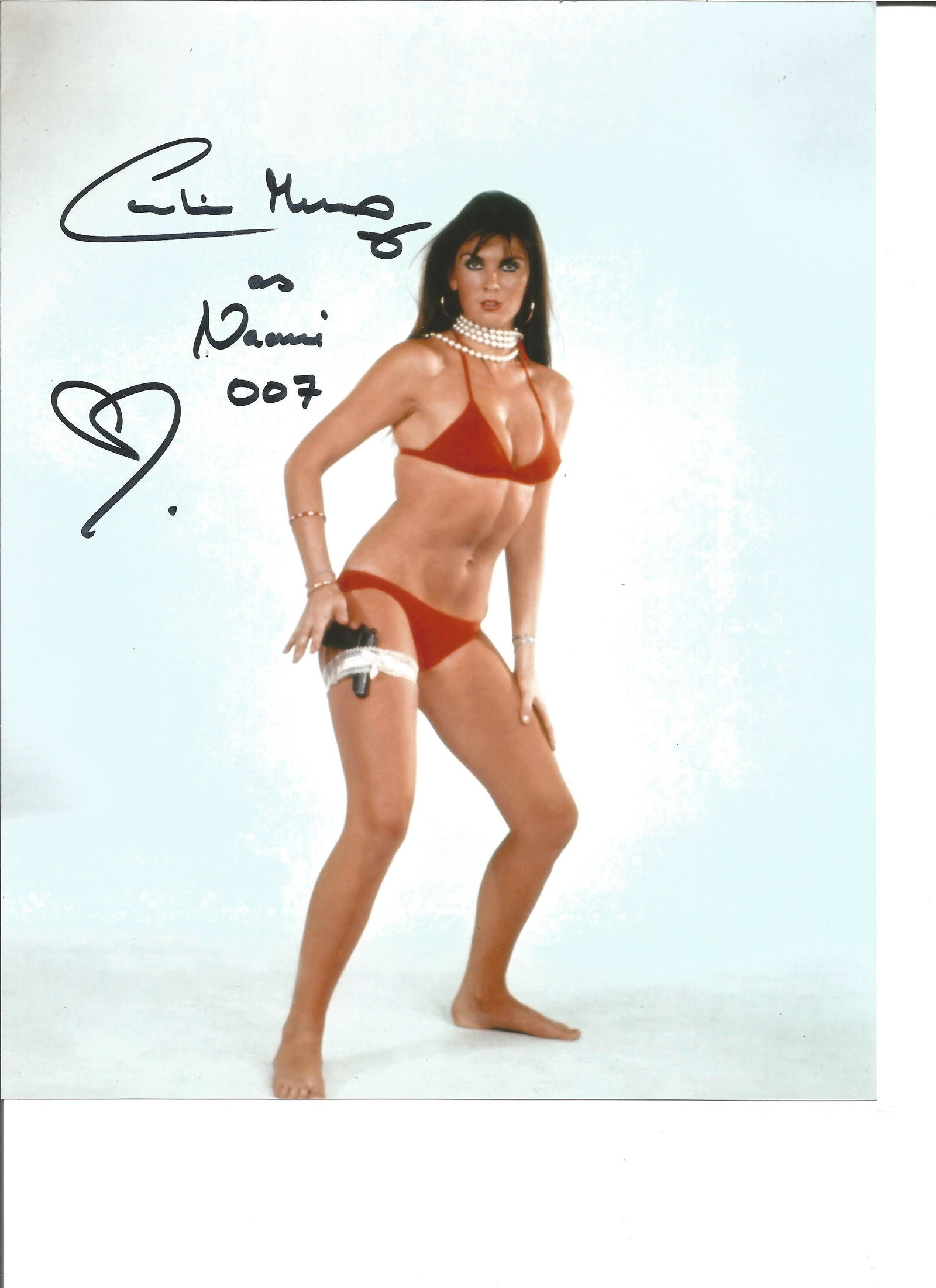 Caroline Munro as Naomi signed 10x8 colour photo from: Caroline Munro as Naomi signed 10x8 colour photo from James Bond. Good Condition. All autographs are genuine hand signed and come with a Certificate of Authenticity. We combine postage on multiple win
