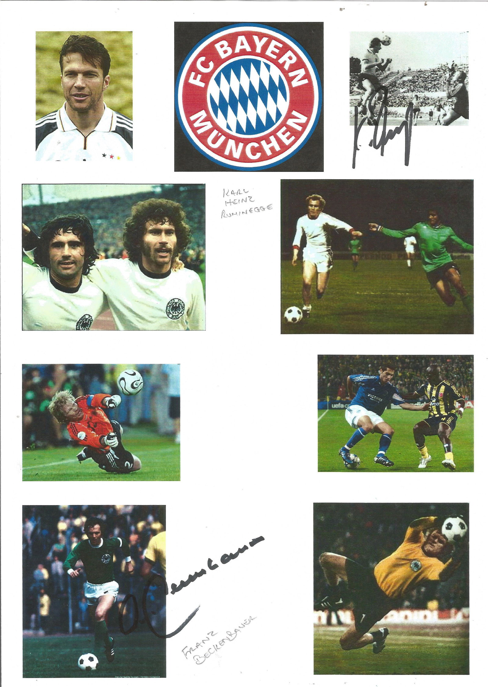 Football Karl Hienz Rummenigge and Franz Beckenbauer (1 of 1)