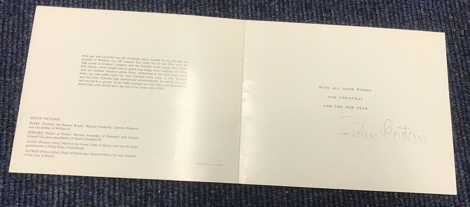 Beatles Brian Epstein signed Christmas card. (1 of 2)