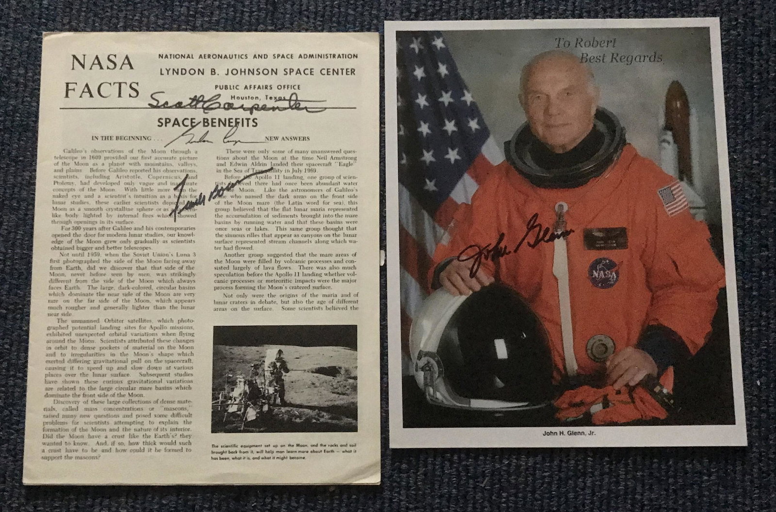 Astronaut Space signed collection Glenn Carpenter (1 of 1)