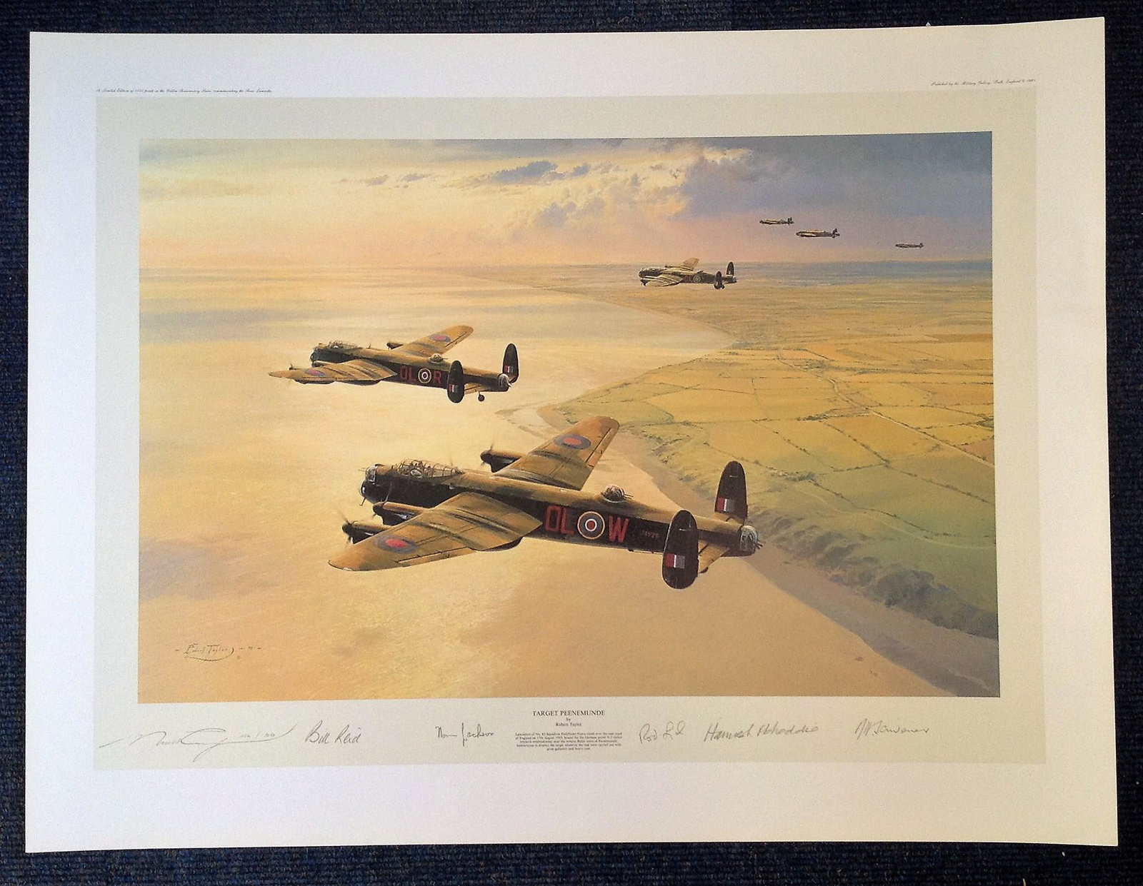 Robert Taylor Target Peenemunde signed by Bill Reid, (1 of 1)