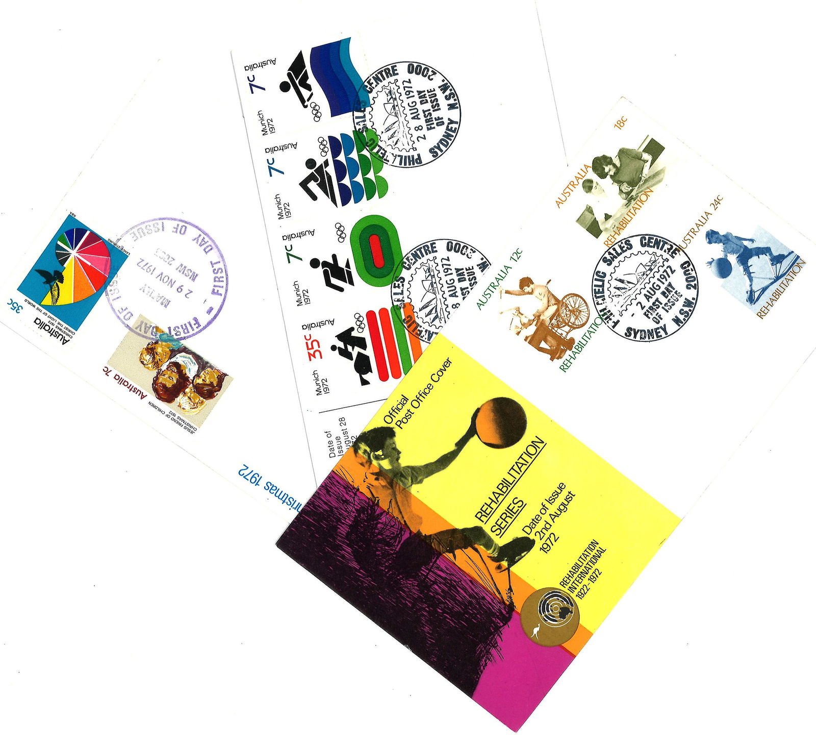 Australia FDC collection includes 3 covers (1 of 1)