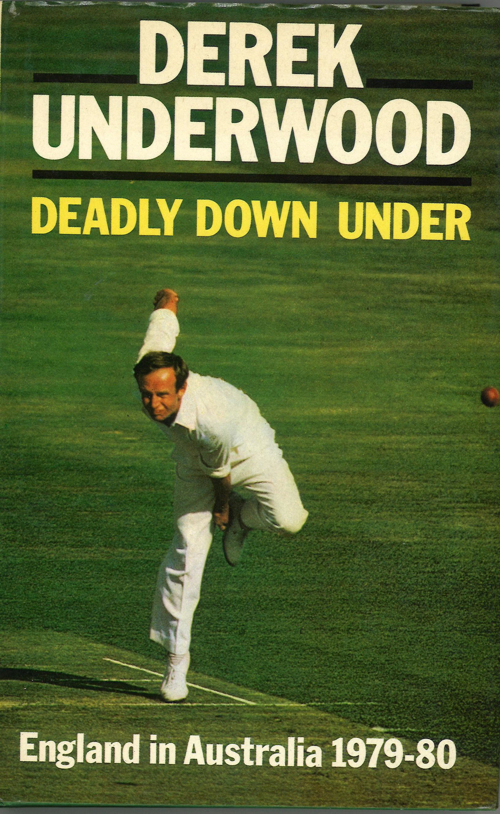 Cricket Derek Underwood signed hardback book titled (1 of 1)