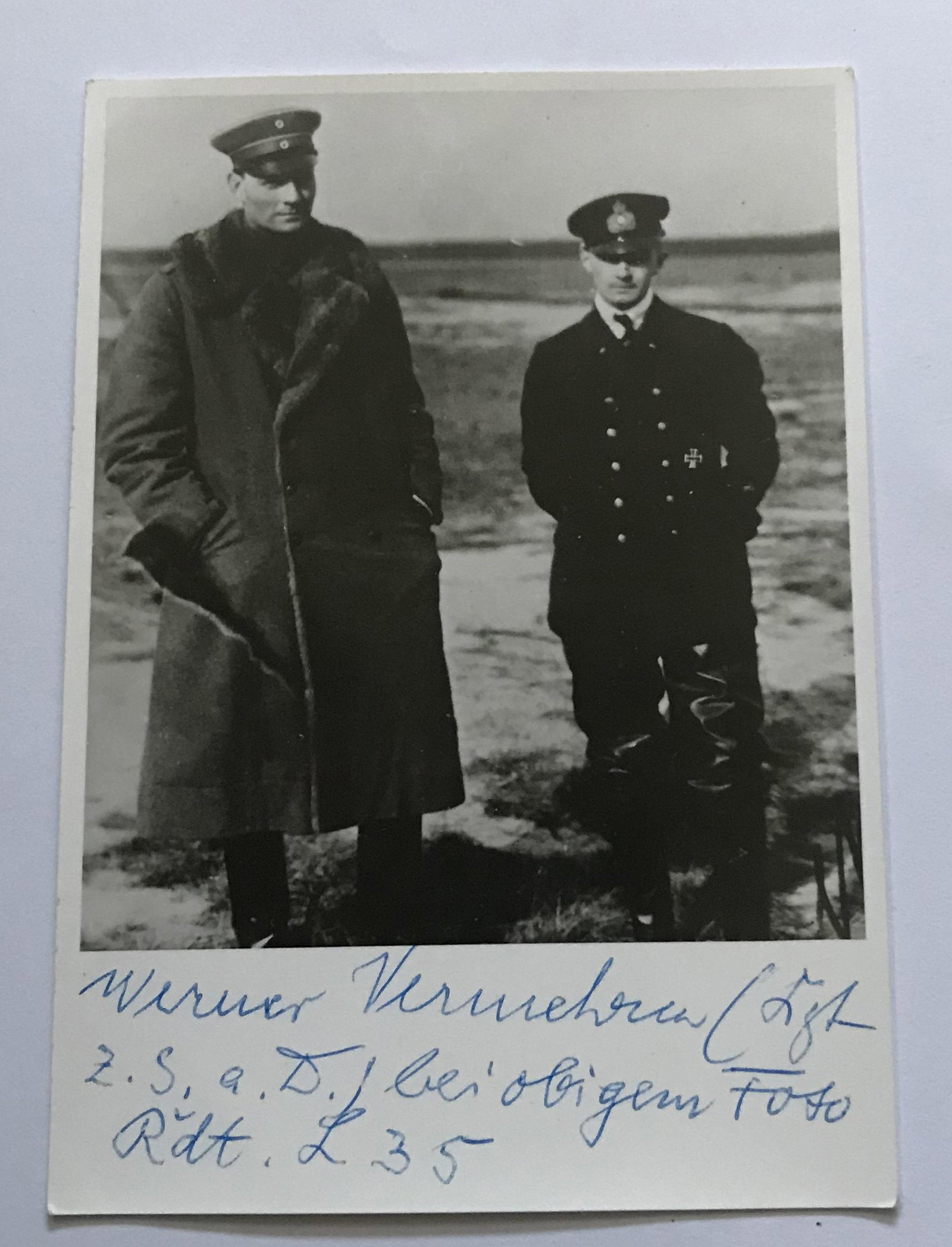 Zeppelin veteran Werner Vermehren signed 6 x 4 inch b/w (1 of 1)