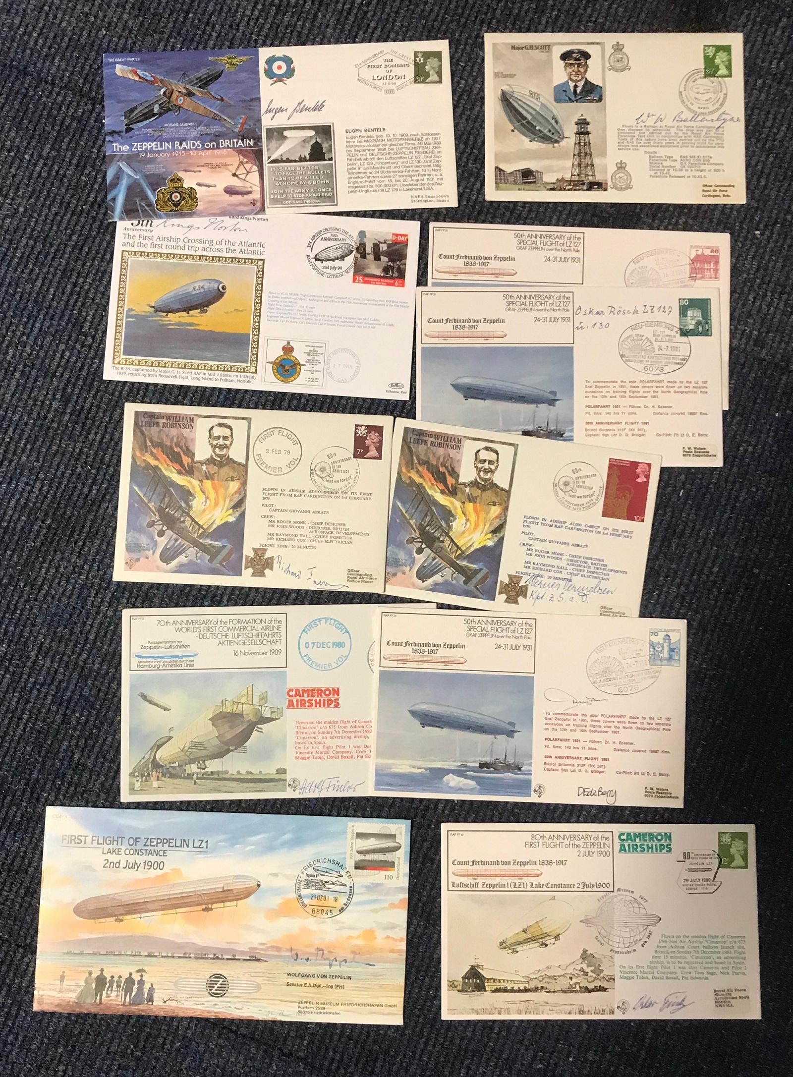 Zeppelin crew veterans signed cover collection. 11 RAF (1 of 1)