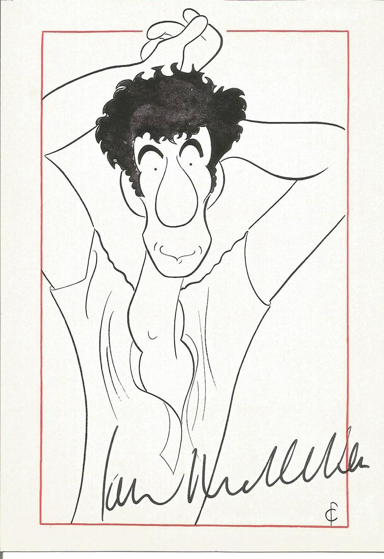 Ian Mckellen Signed 6x4 Doodle Card. Good condition. (1 of 1)