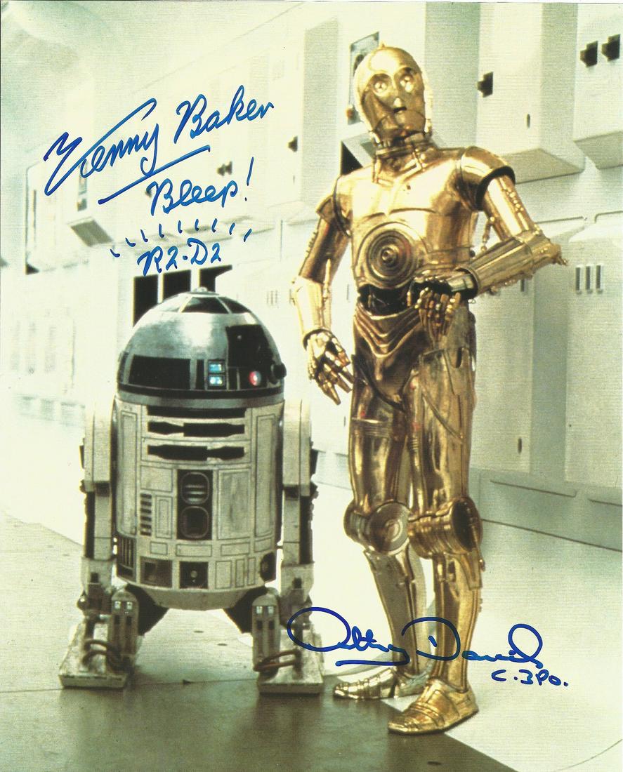 Star Wars Kenny Baker and Anthony Daniels signed 10x8 (1 of 1)