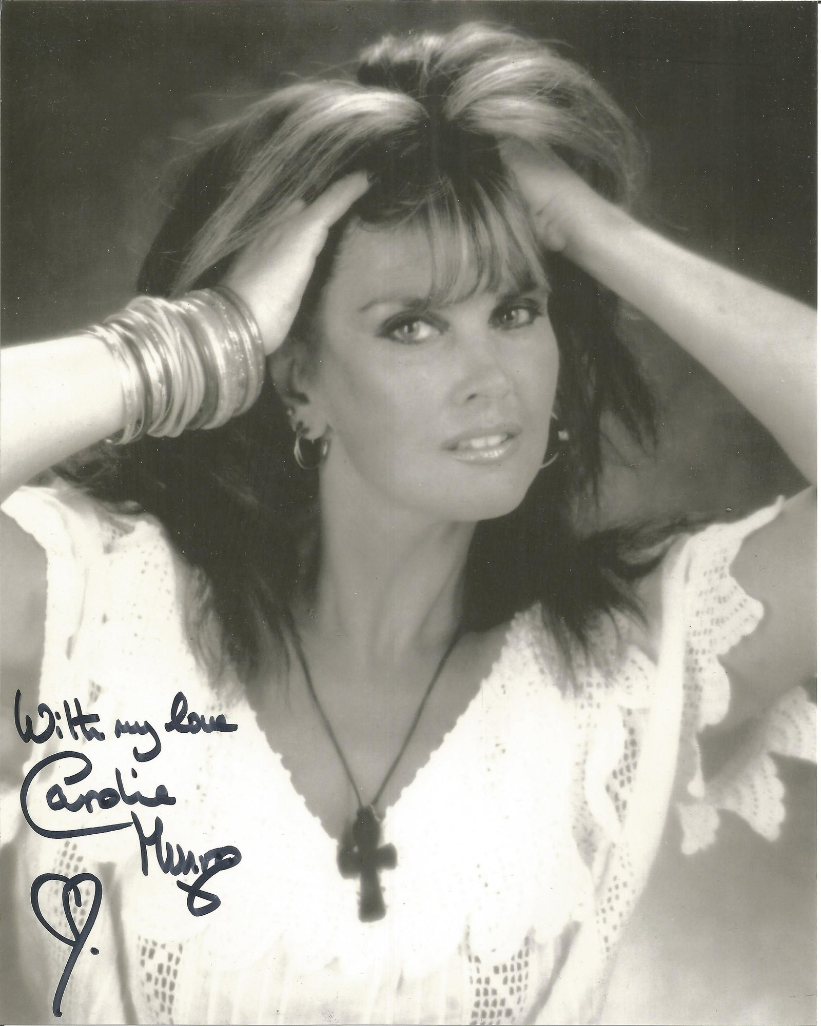 Caroline Munro signed 10 x 8 inch b/w photo James Bond: Caroline Munro signed 10 x 8 inch b/w photo James Bond actress. Good condition. All autographs come with a Certificate of Authenticity. We combine postage on multiple winning lots and can ship worldwi