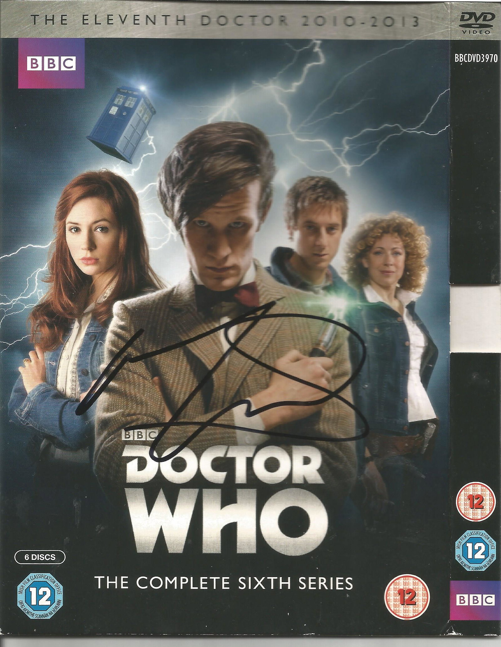 Dr Who Matt Smith signed DVD sleeve cover The Complete: Dr Who Matt Smith signed DVD sleeve cover The Complete sixth series disc not included. Matthew Robert Smith (born 28 October 1982) is an English actor. He is best known for his roles as the eleventh i