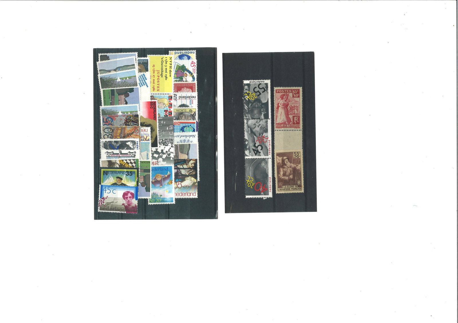Mint stamp collection. Includes Netherlands and France. (1 of 1)