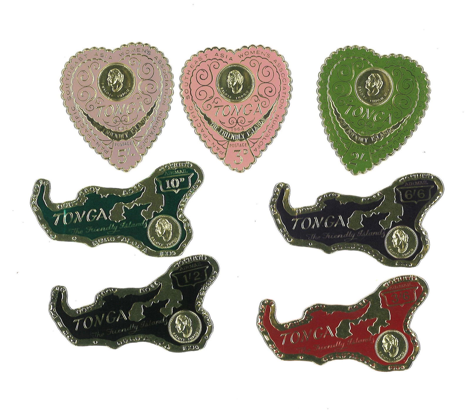 Tonga stamp collection 6 interesting stamps. Good (1 of 1)