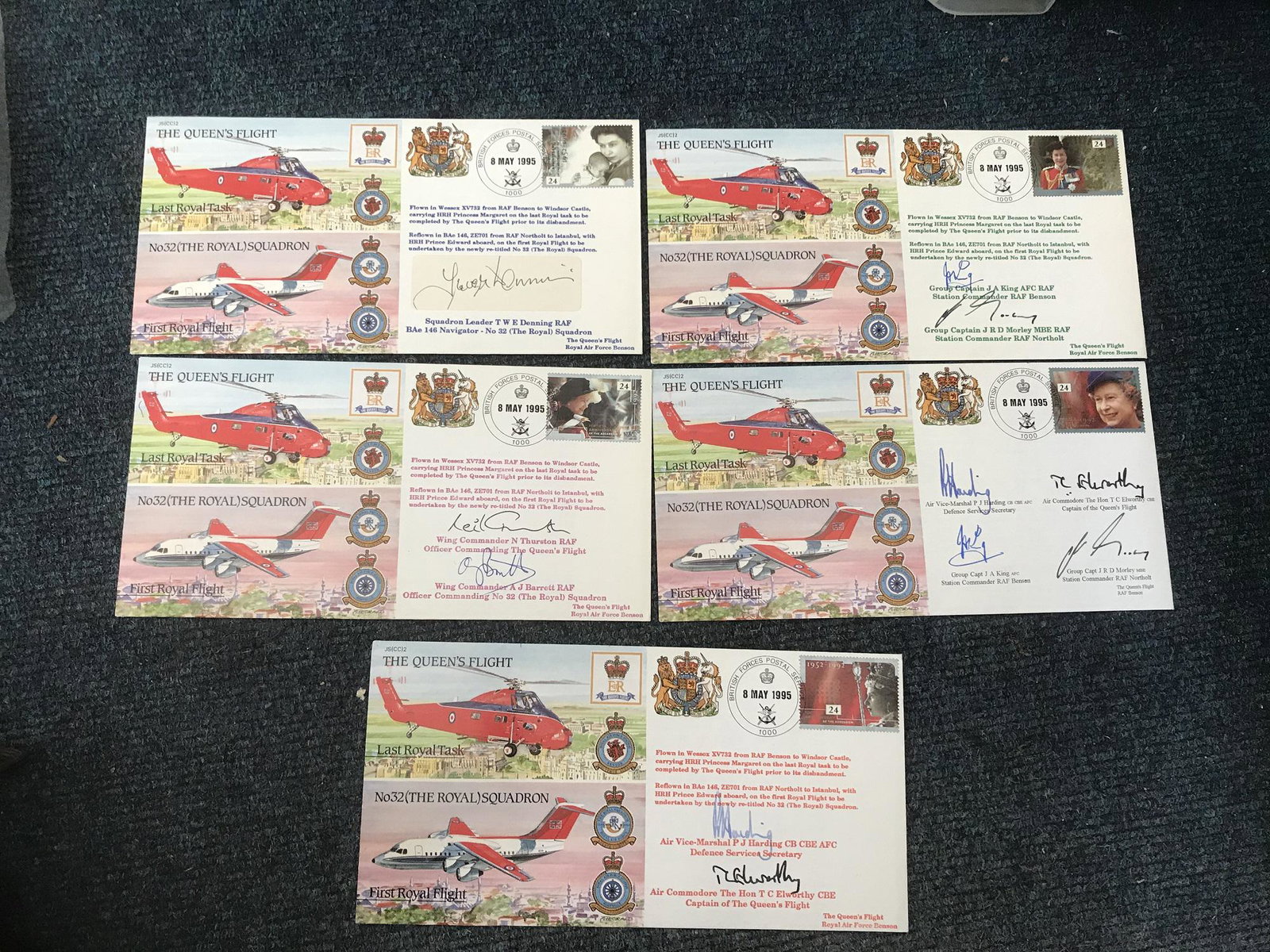 Queens Flight FDC collection RAF cover collection. Full (1 of 1)