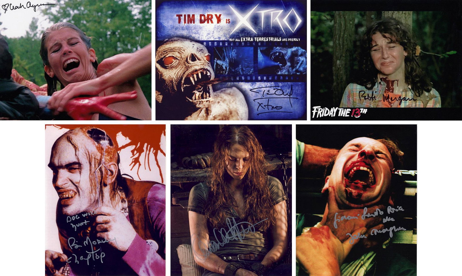 Blowout Sale! Lot of 6 horror movie hand signed 10x8 (1 of 1)