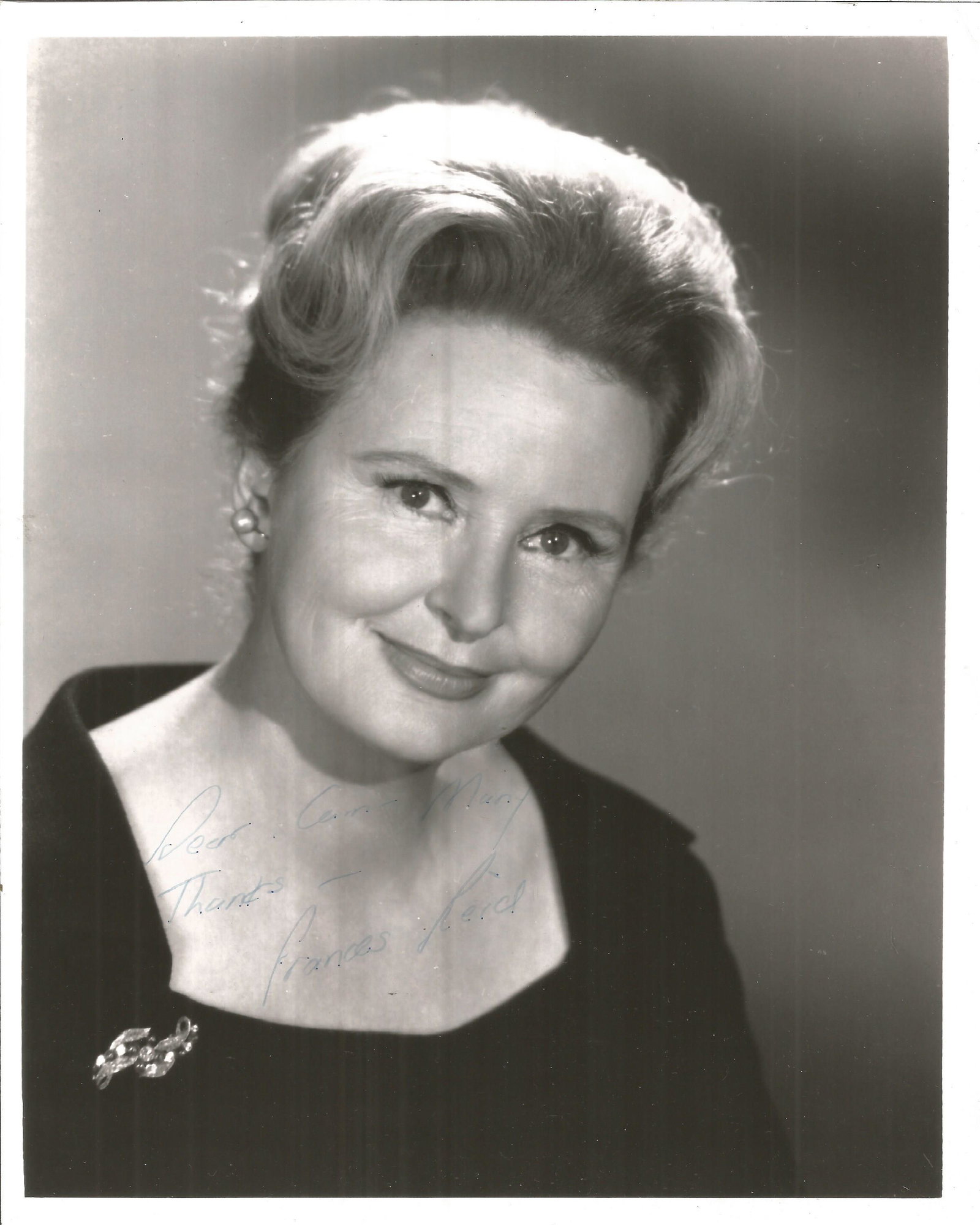 Francis Reid signed dedicated 8 x 10 b/w photo in good (1 of 1)