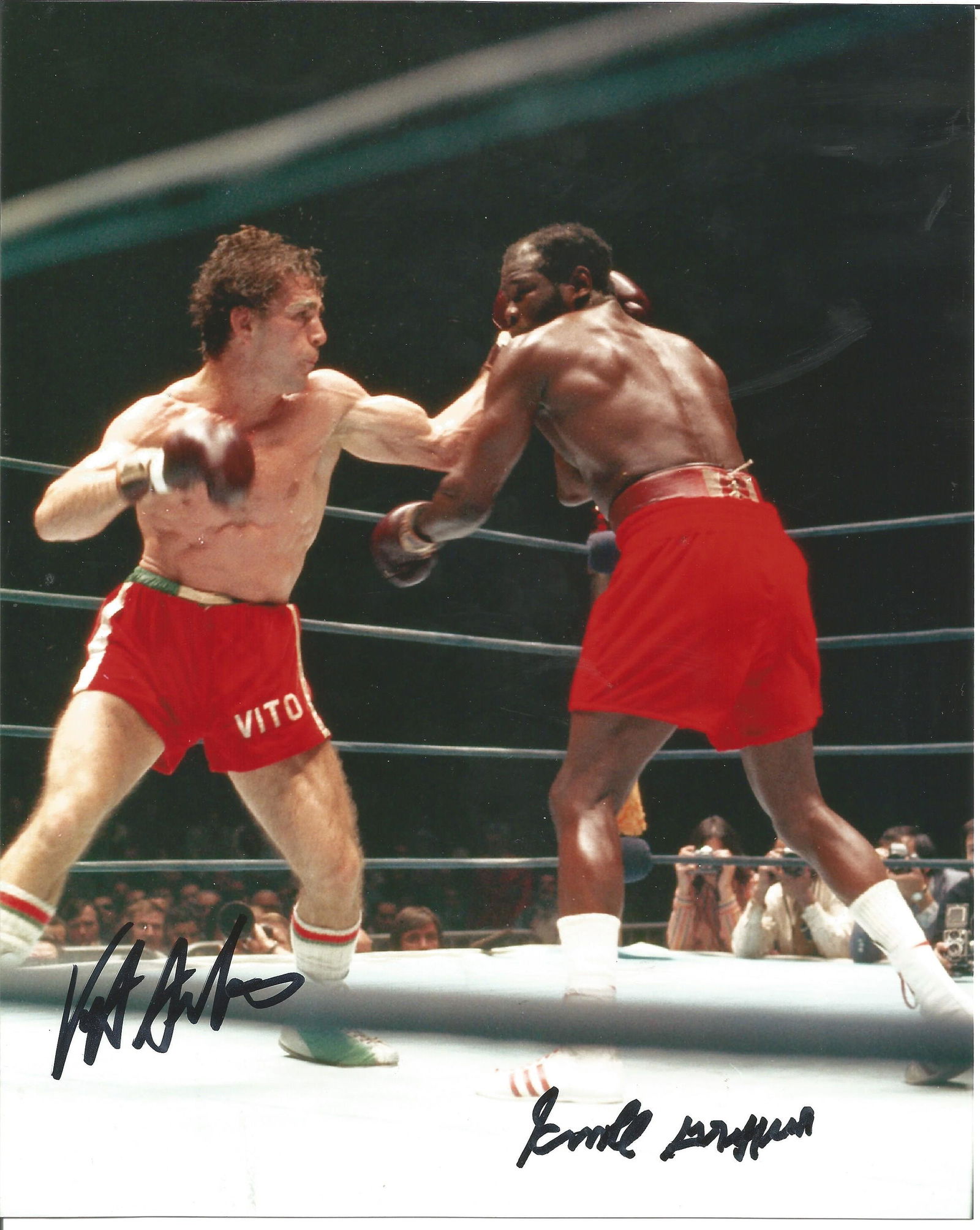 Boxing Vito Antuofermo and Emile Griffith signed 10x8 (1 of 1)