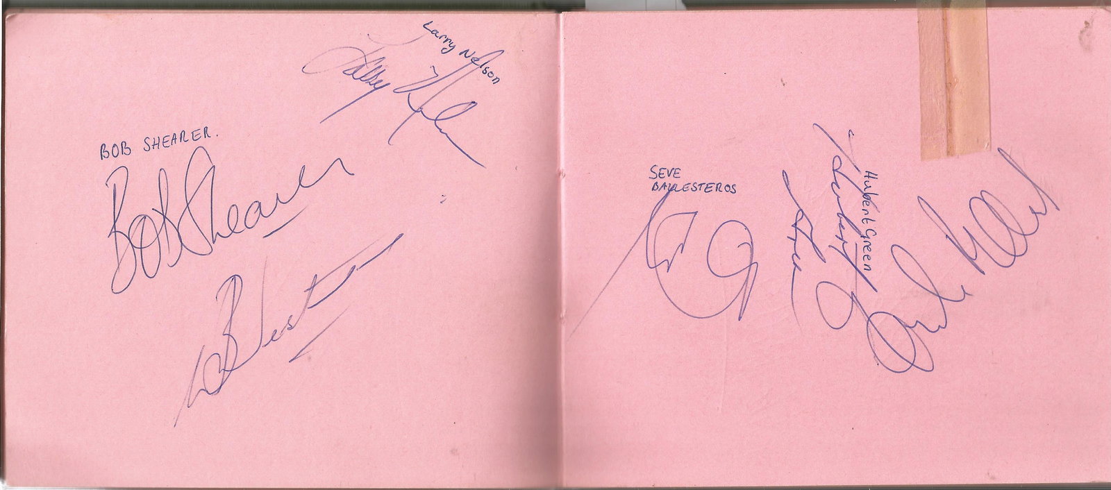 Sport collection Autograph book over 40 pages includes (1 of 4)