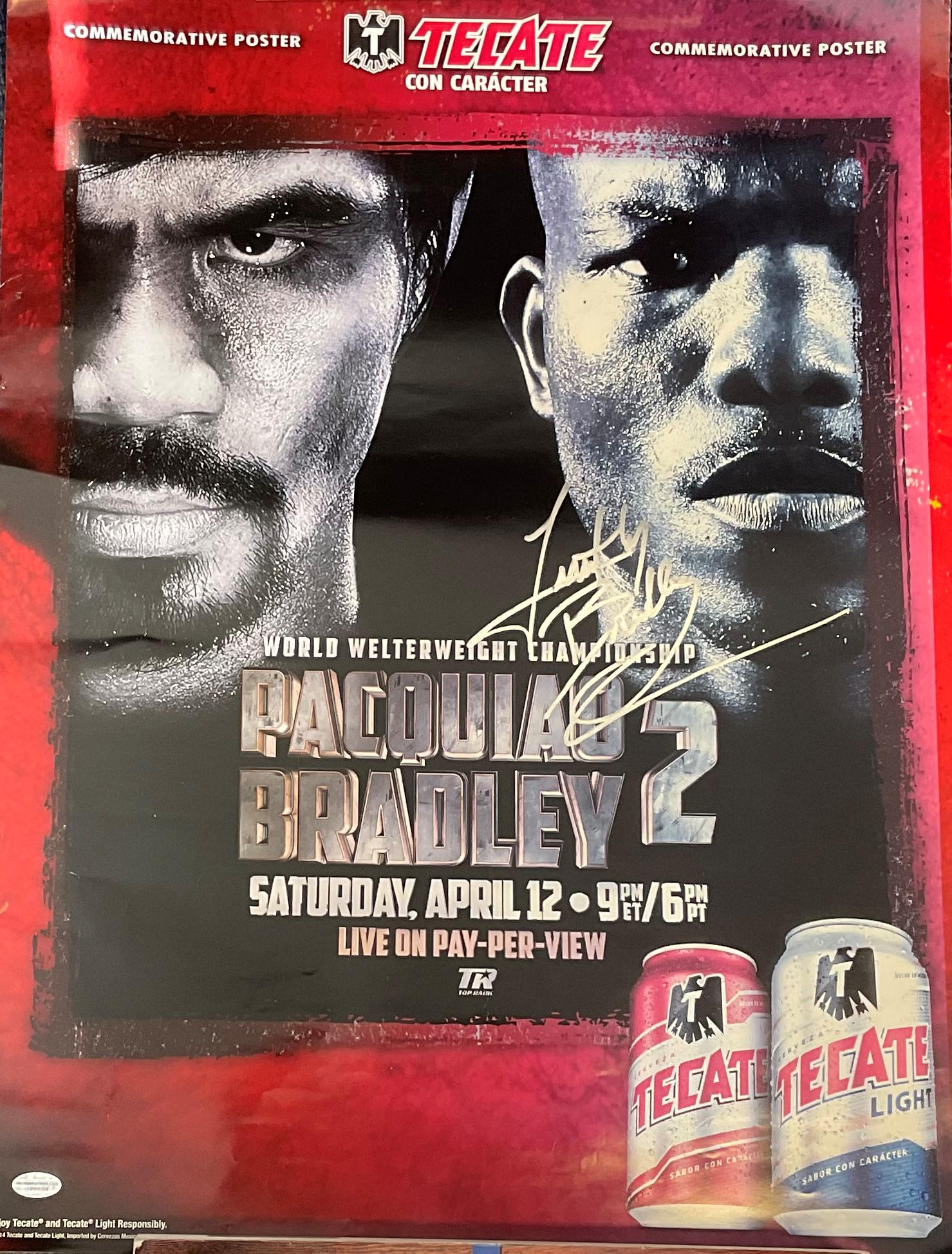 Boxing Thomas Bradley signed 22x16 fight poster Bradley (1 of 1)