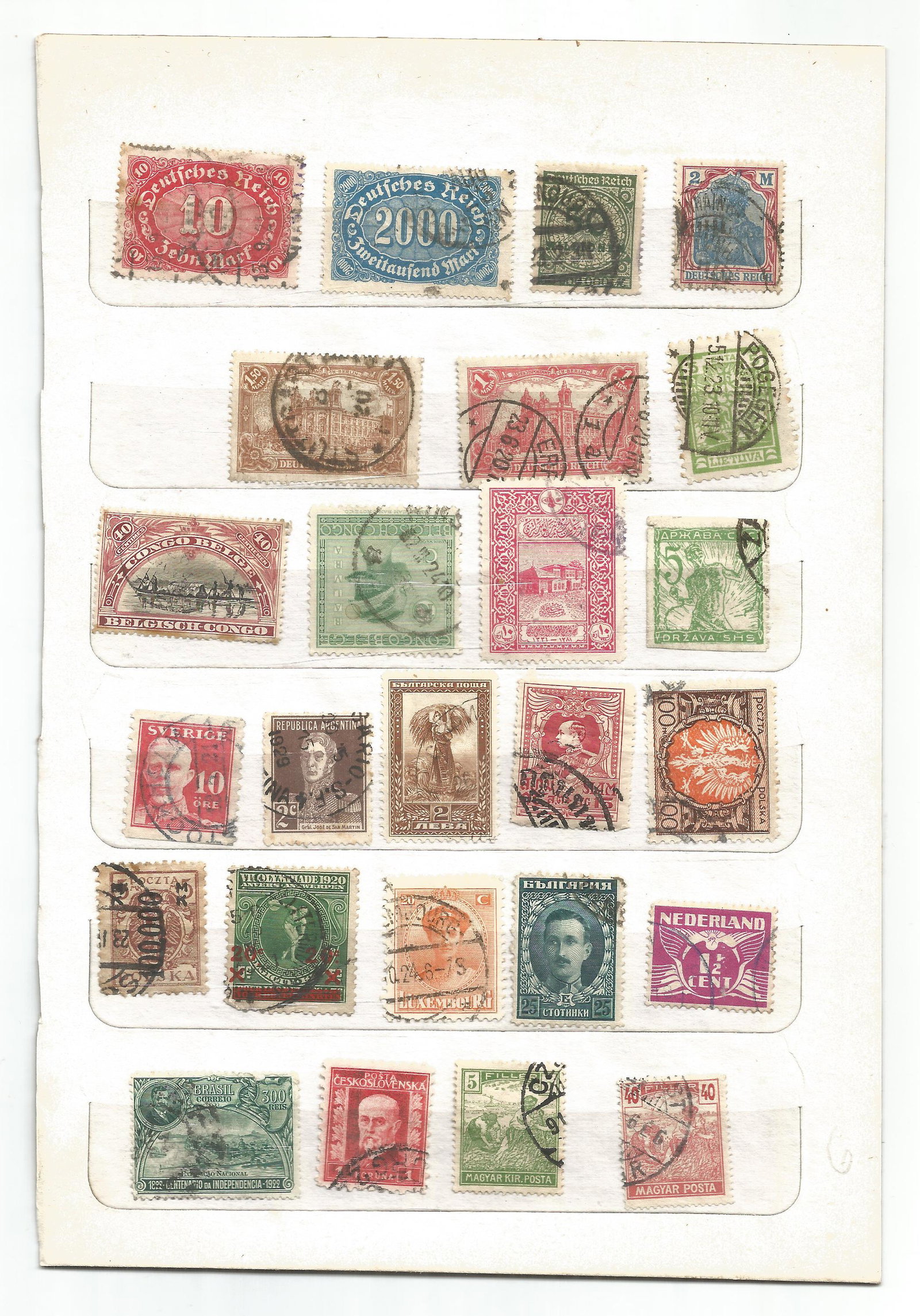 Mainly European stamp collection on stockcard. Mainly (1 of 1)