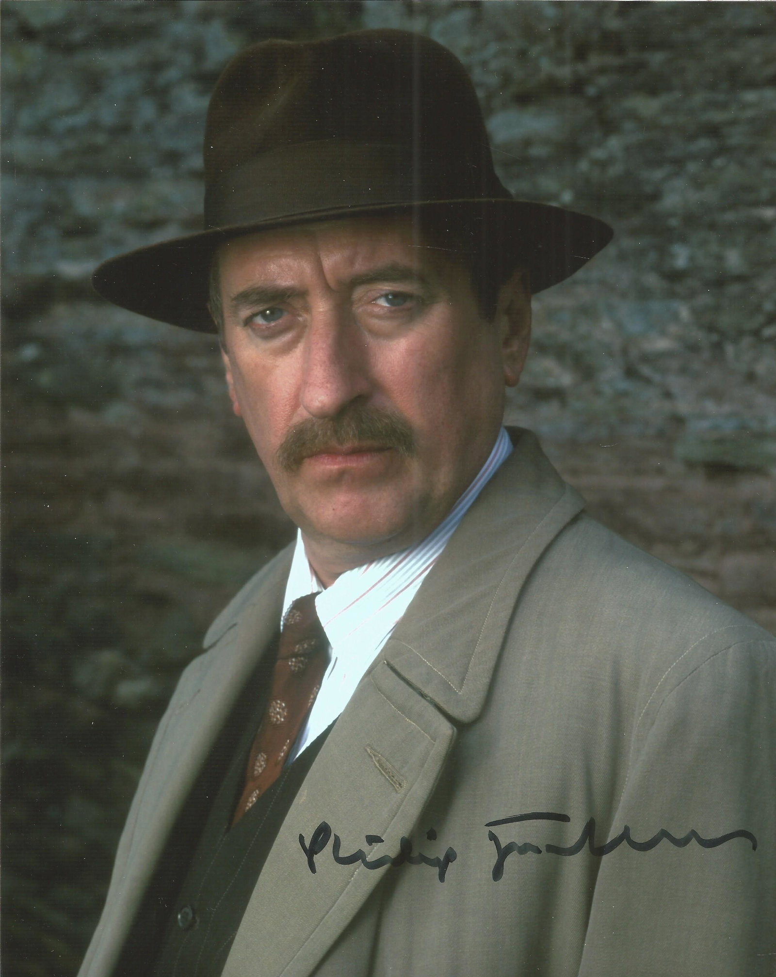Poirot Phillip Jackson signed 10x8 colour photo. Good (1 of 1)