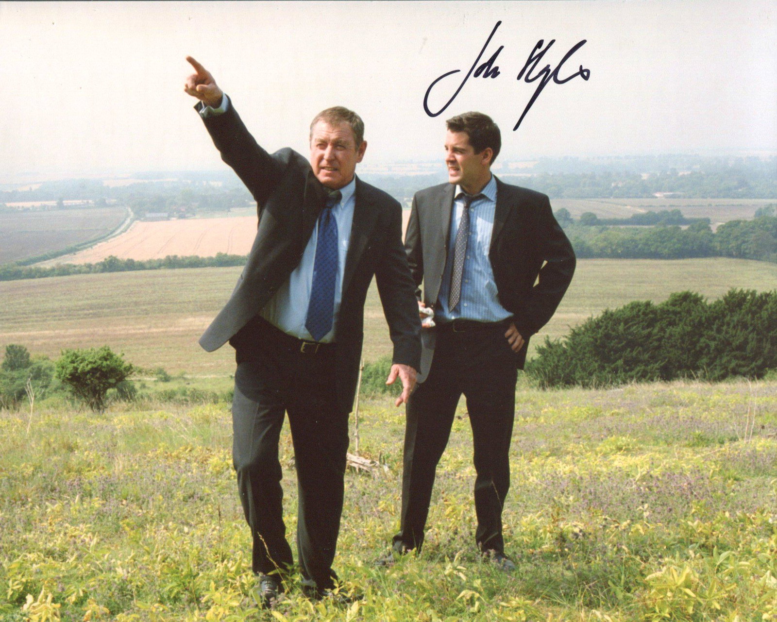 Midsomer Murders 8x10 photo signed by actor John: Midsomer Murders 8x10 photo signed by actor John Hopkins as Sgt Scott. Good condition. All autographs come with a Certificate of Authenticity. We combine postage on multiple winning lots and can ship 