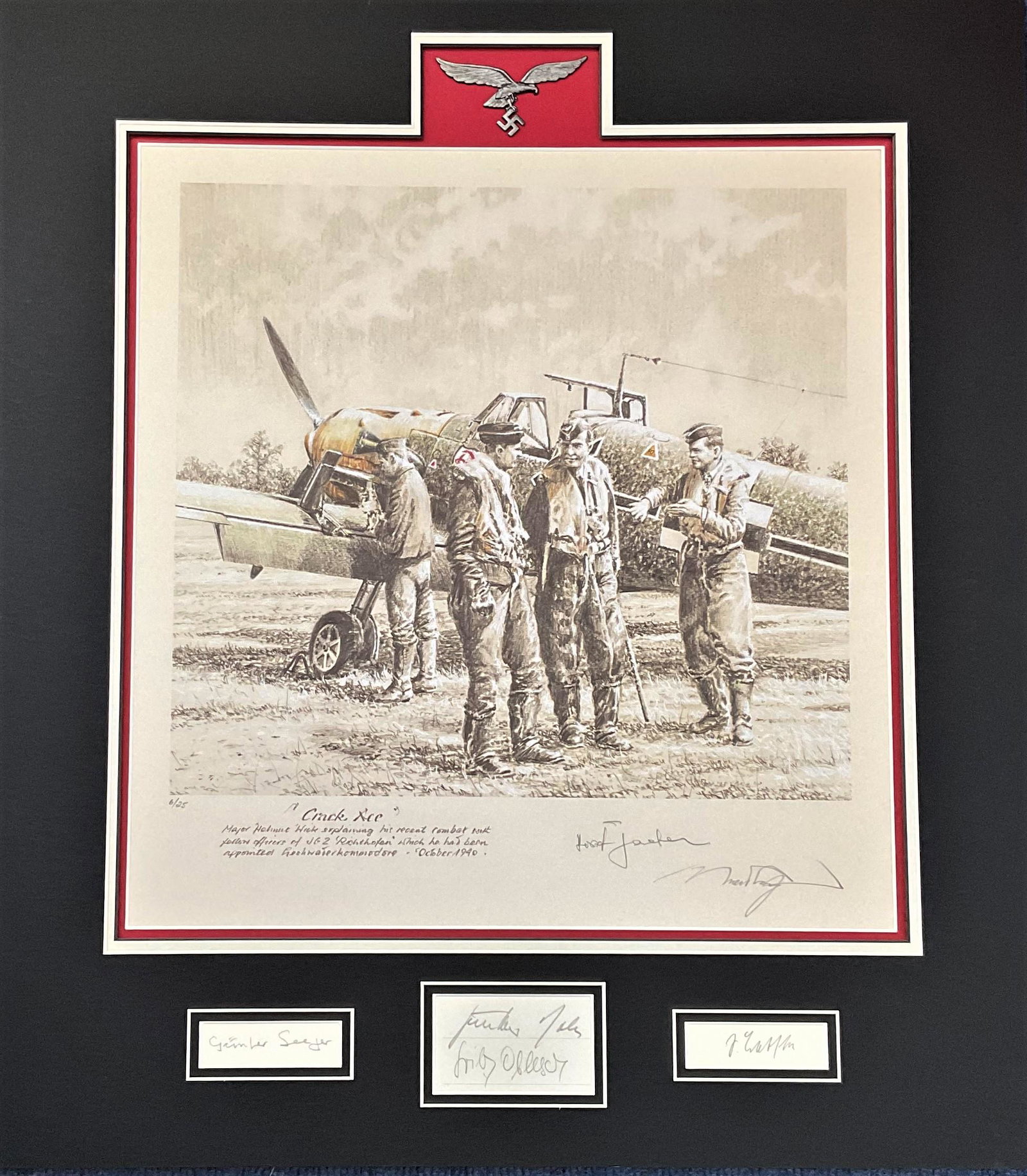 World War II multi signed limited edition 25x22 (1 of 1)