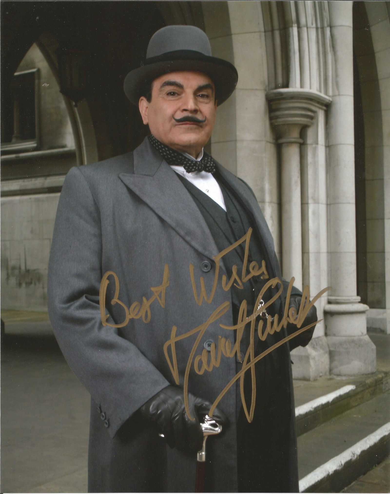 David Suchet as Poirot signed 10 x 8 colour photo. Good (1 of 1)