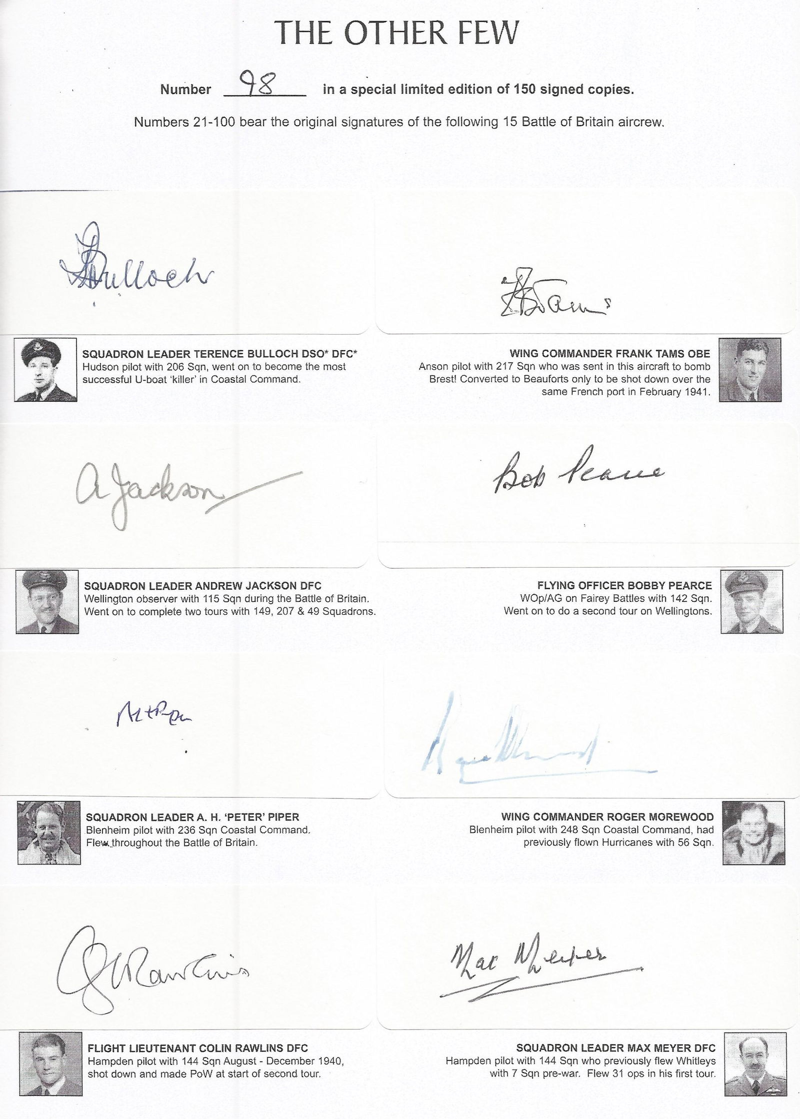 Larry Donnely DFM. The Other Few. The contribution made (1 of 2)