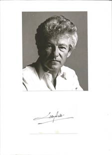 Lord Patrick Lichfield signed signature piece attached: Lord Patrick Lichfield signed signature piece attached to A4 card, with a 6x5 black and white photo of the Lord also attached to the A4 card. Thomas Patrick John Anson, 5th Earl of Lichfield (25 April