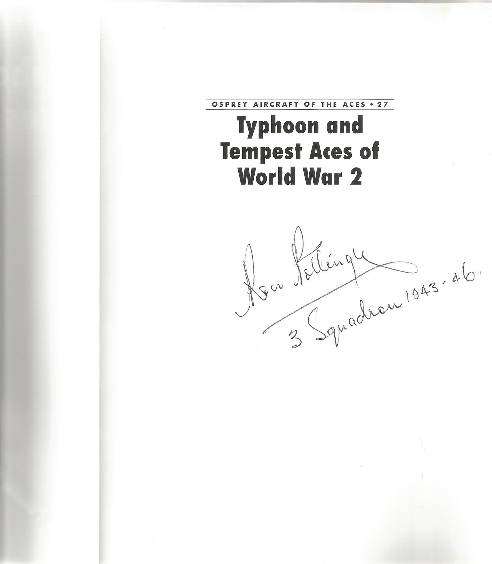 Chris Thomas. Typhoon and Tempest Aces of World War 2. (1 of 2)