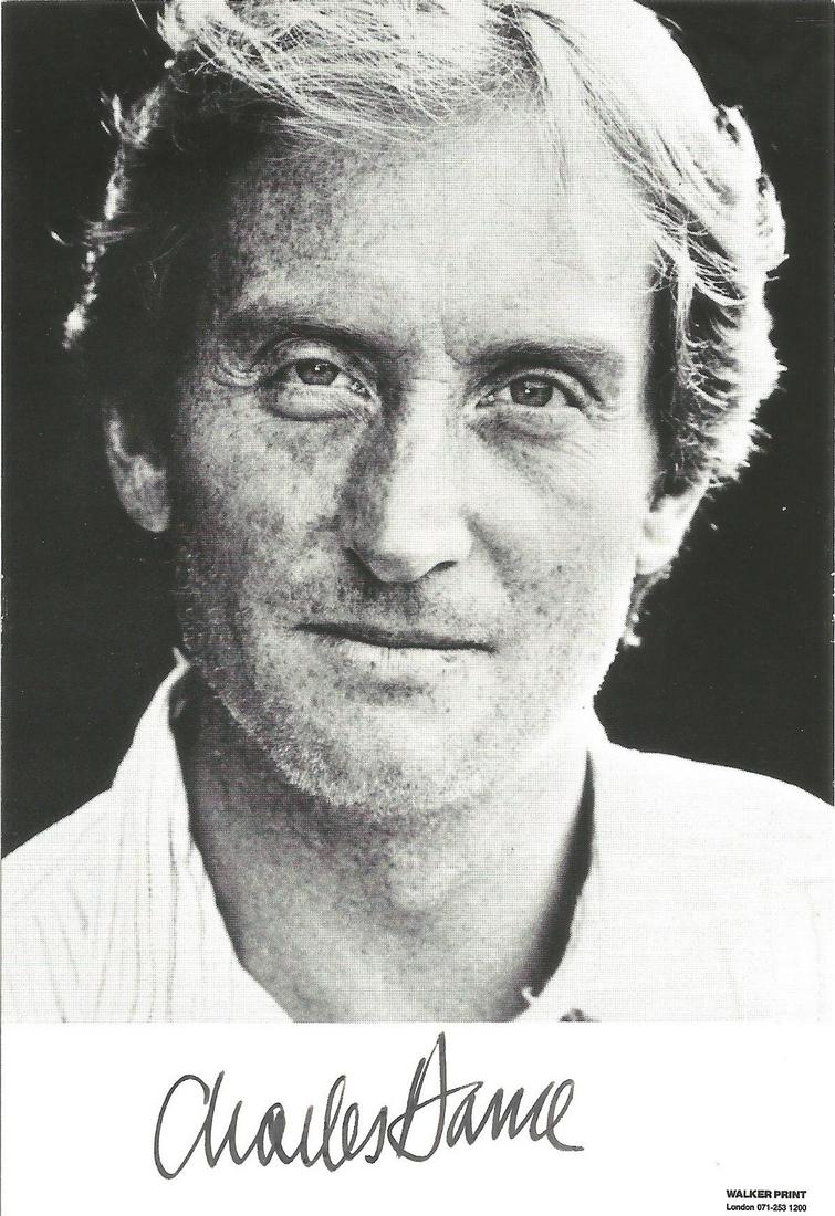 Charles Dance signed 6x4 black and white photo. Walter (1 of 1)