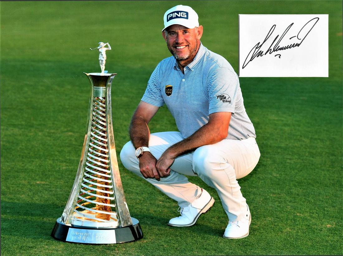 Golf, Lee Westwood signed and mounted colour (1 of 1)