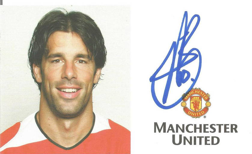 Ruud Van Nistelrooy Signed Official Manchester United