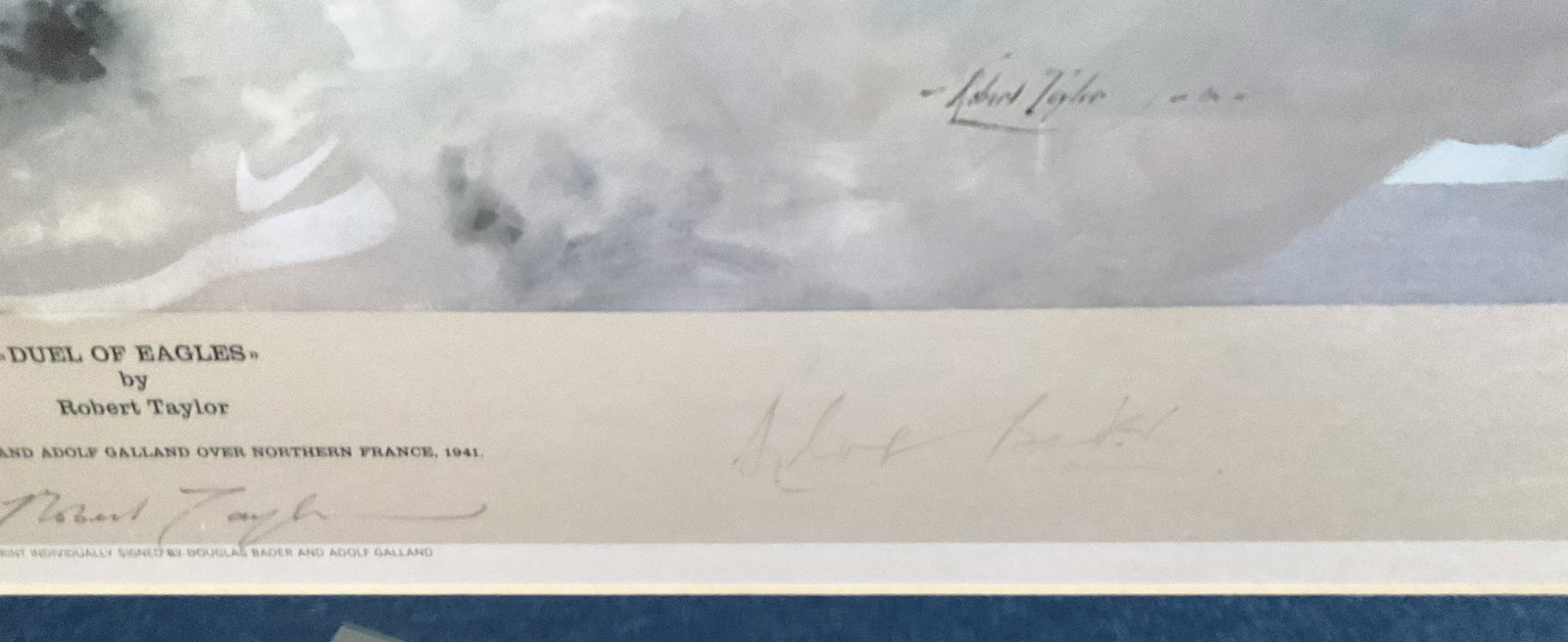 Adolf Galland and Douglas Bader Signed Robert Taylor (1 of 2)