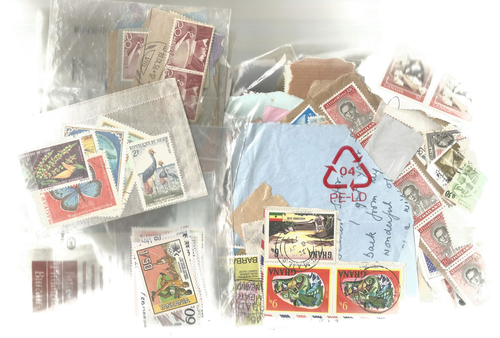 Worldwide used Stamps, a freezer bag plus some small (1 of 1)