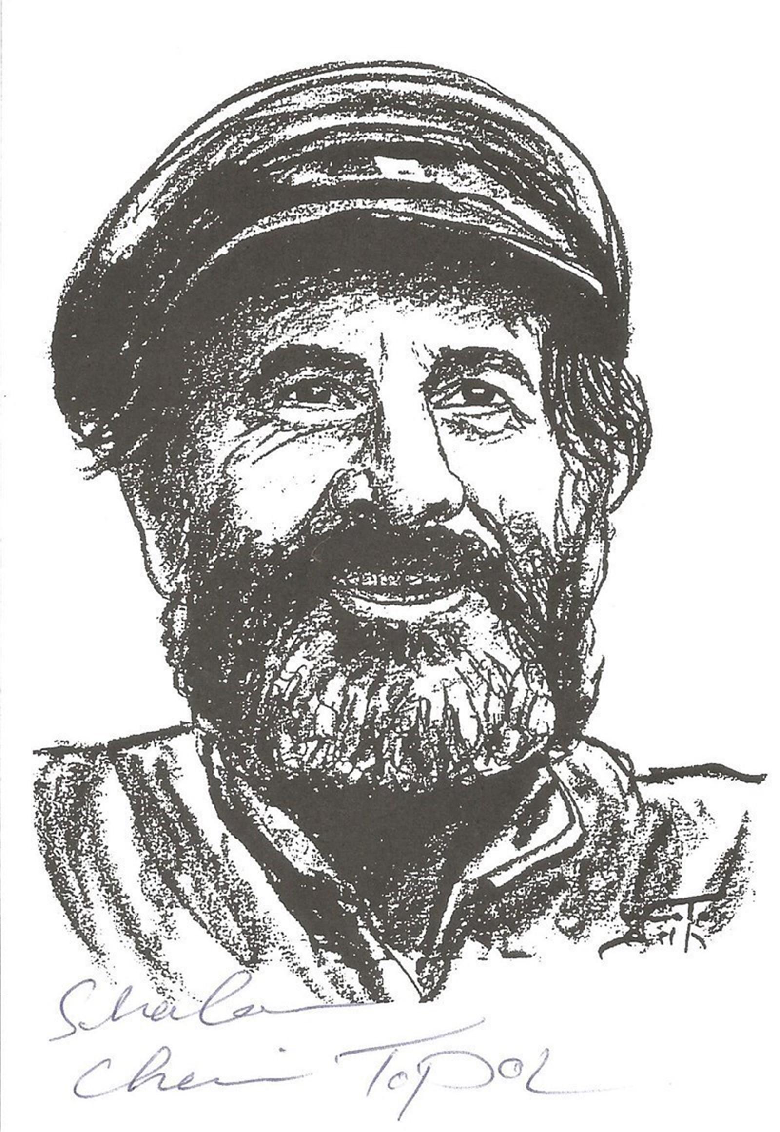 James Bond, Chaim Topol signed 7x5 black and white: James Bond, Chaim Topol signed 7x5 black and white printed illustration. Topol was known as playing Milos Columbo in the James Bond film For Your Eyes Only 1981. Good condition. All autographs come wi