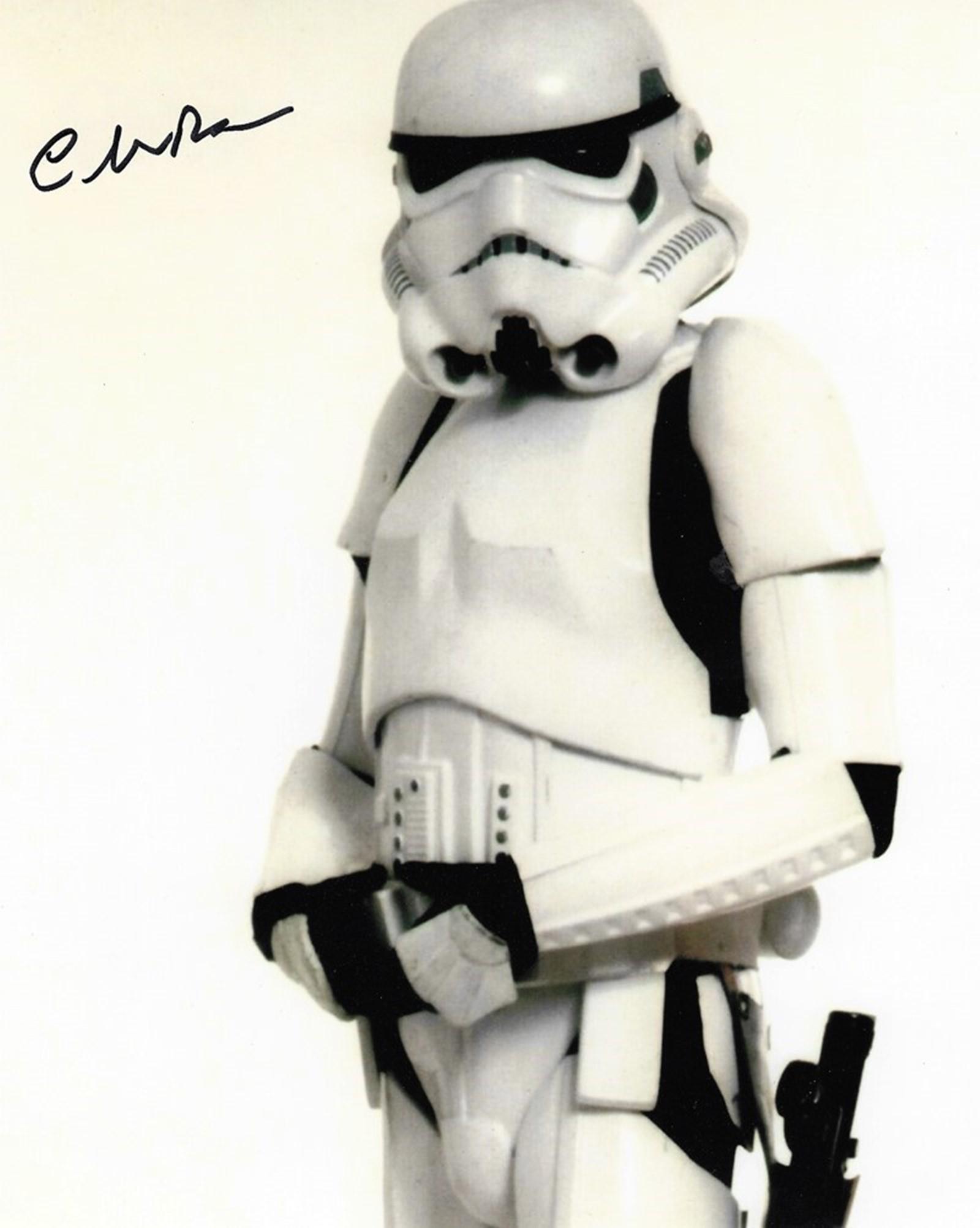 Actor Chris Bunn signed Star Wars Stormtrooper 10x8 (1 of 1)