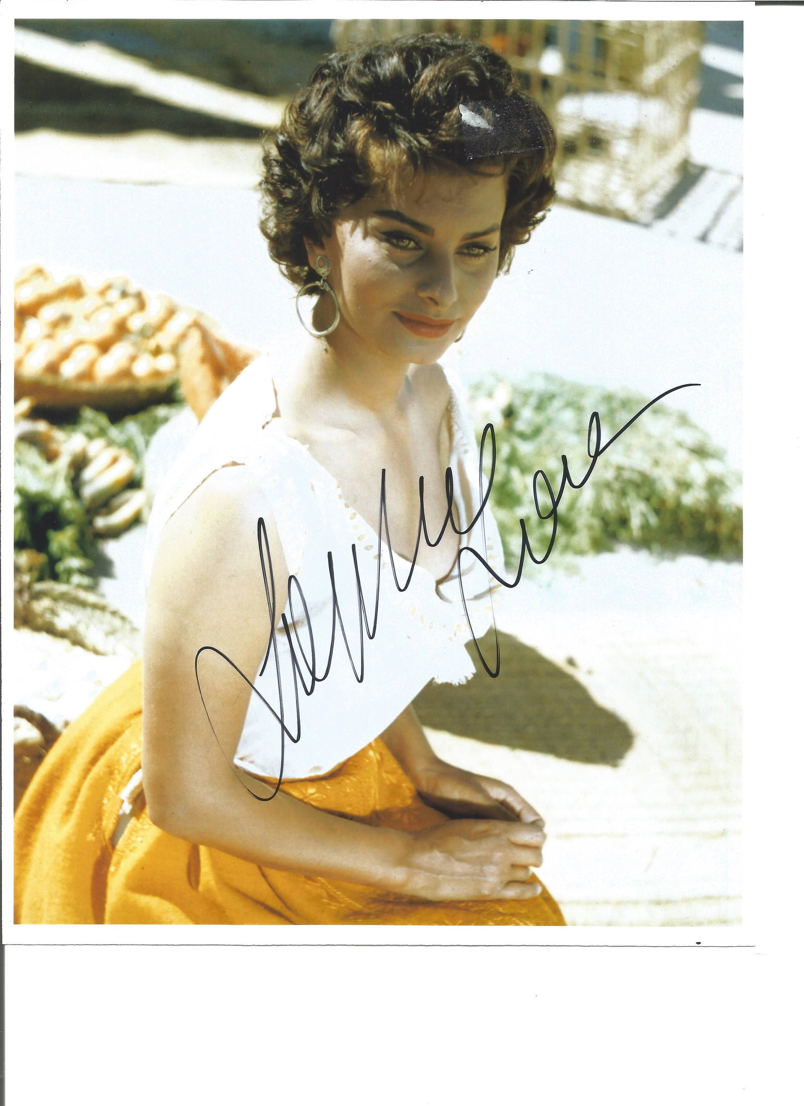 Sophia Loren signed 10x8 inch colour photo: Sophia Loren signed 10x8 inch colour photo. Good Condition. All autographs are genuine hand signed and come with a Certificate of Authenticity. We combine postage on multiple winning lots and can ship