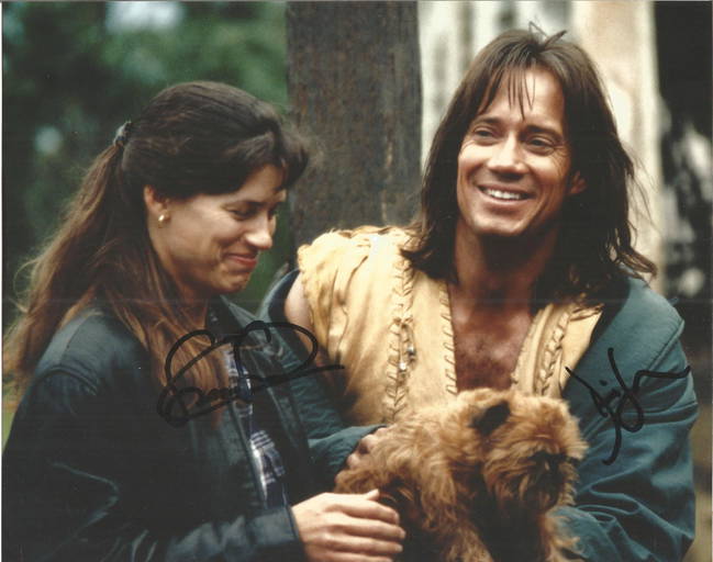 Kevin Sorbo and Sam Jenkins Sorbo on set of Hercules (0208) on Oct 13