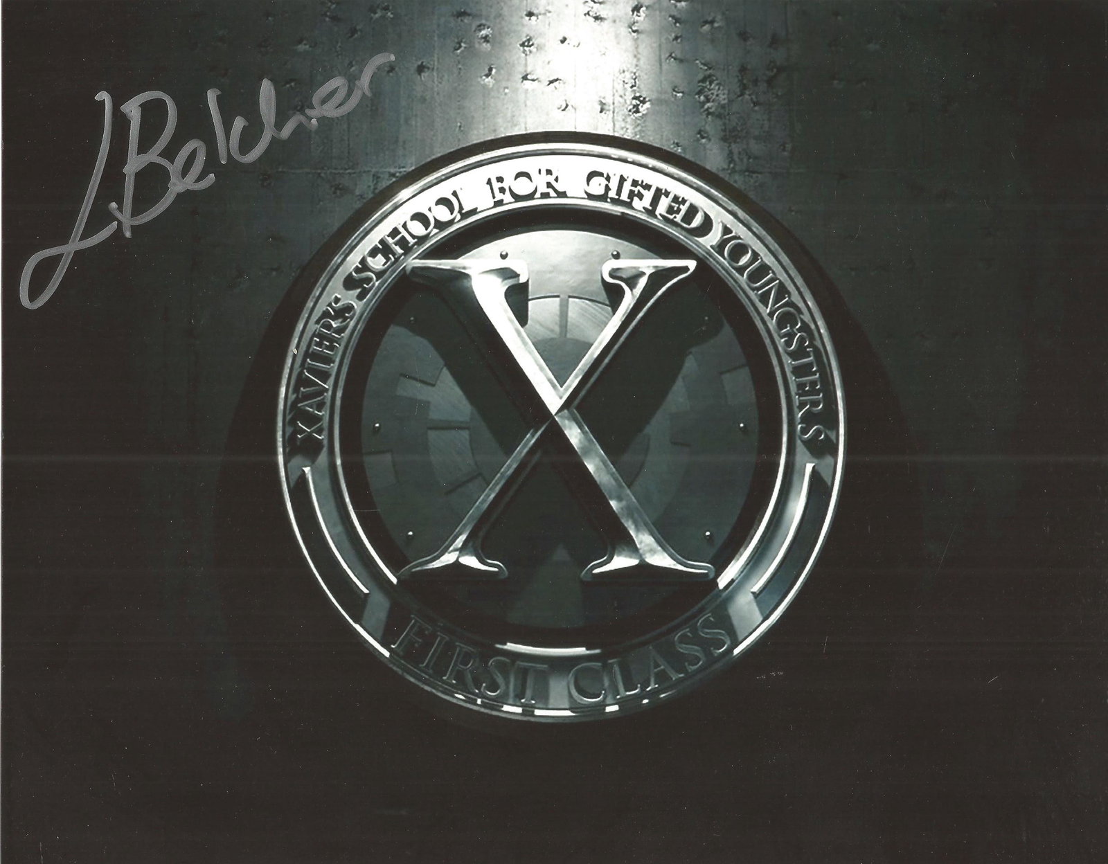 Laurence Belcher Xmen promo signed colour photo 10 x 8 (1 of 1)