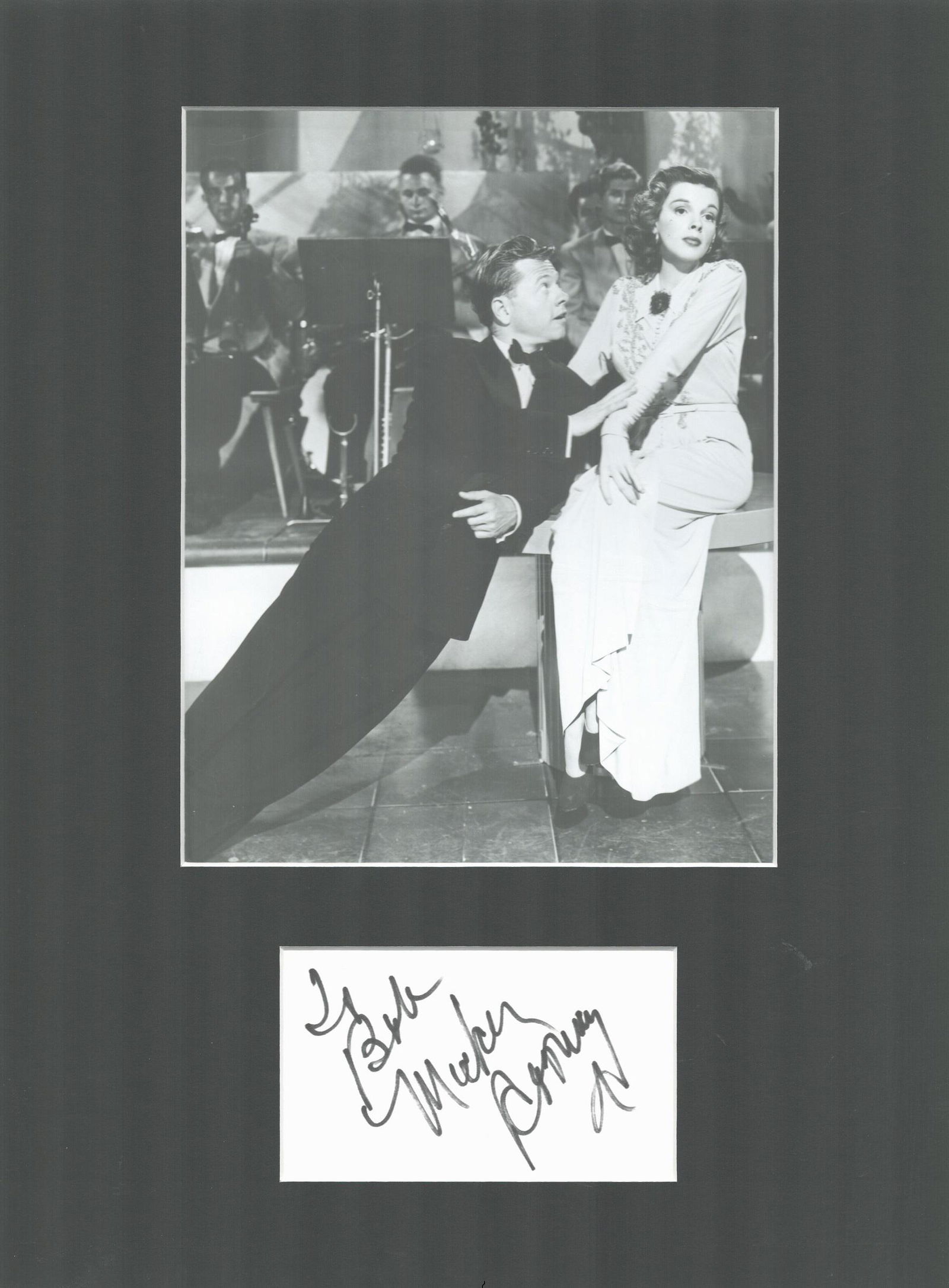 Mickey Rooney actor signature piece autograph (1 of 1)