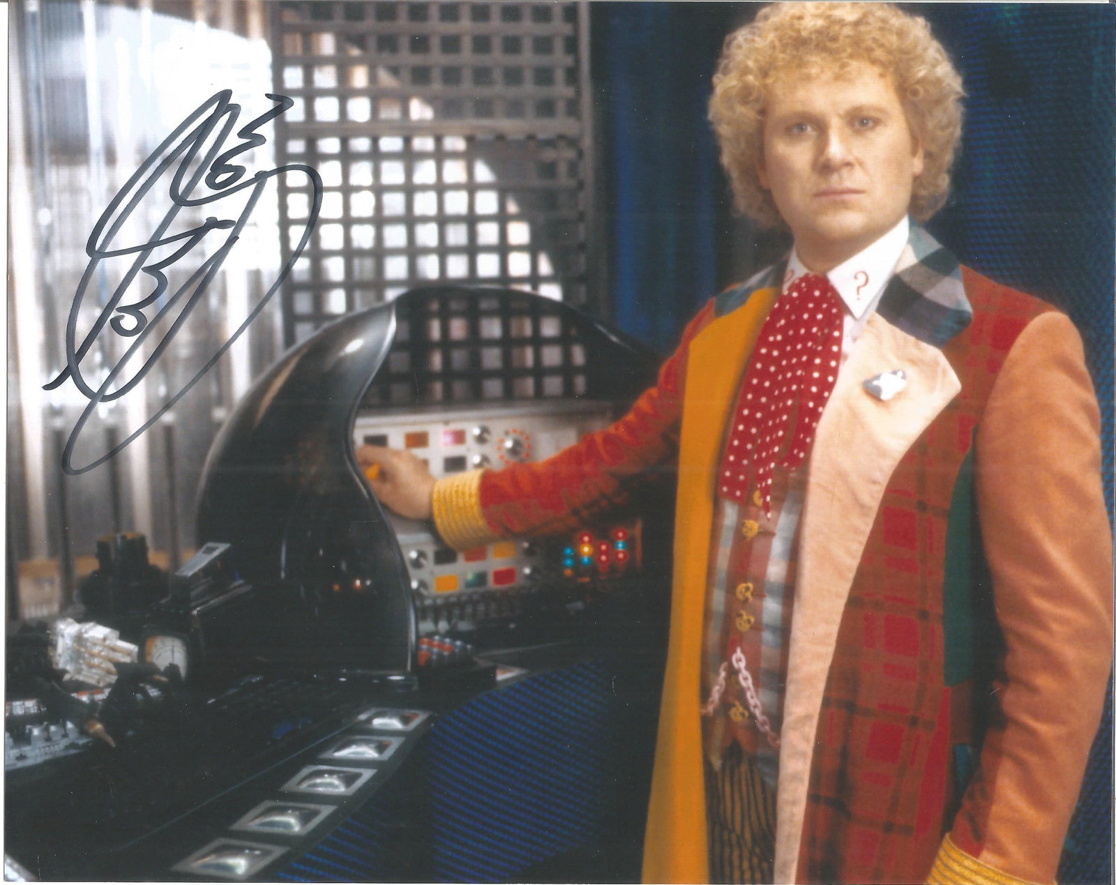 Colin Baker Dr Who signed colour photo 10 x 8 inch. (1 of 1)