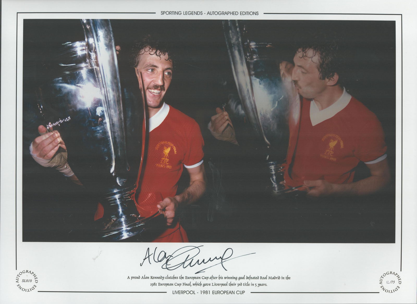 Football Alan Kennedy 16x12 hand signed colour photo, (1 of 1)