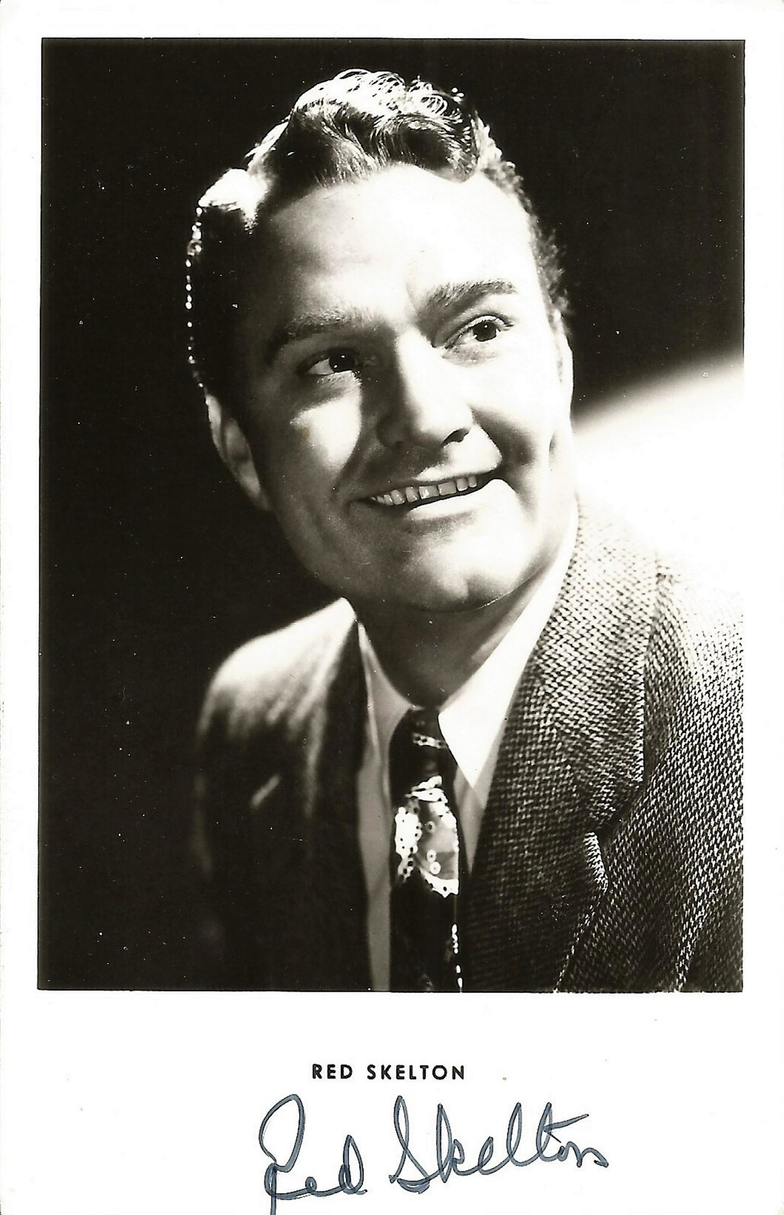 Red Skelton signed 5x3 black and white photo. Good (1 of 1)
