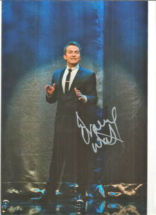 Bradley Walsh signed 12x8 colour photo. Bradley John: Bradley Walsh signed 12x8 colour photo. Bradley John Walsh born 4 June 1960 is an English actor, comedian, singer, television presenter and former professional footballer. Good condition. All autograp