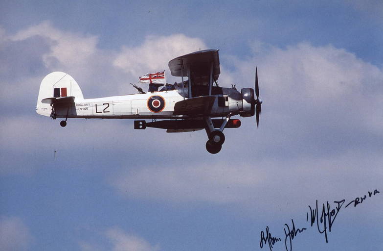 Bismarck Swordfish Attack Pilot 8x12 Inch Photograph