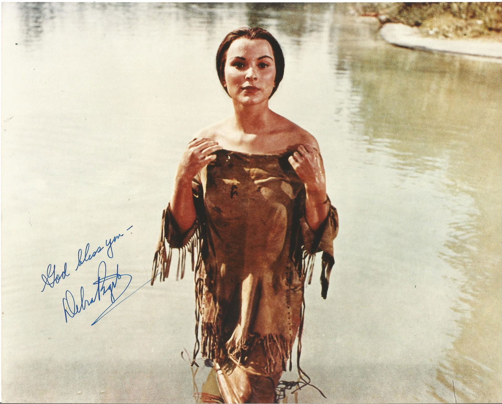 Debra Paget signed 10 x 8 inch colour photo. Paget is (1 of 1)